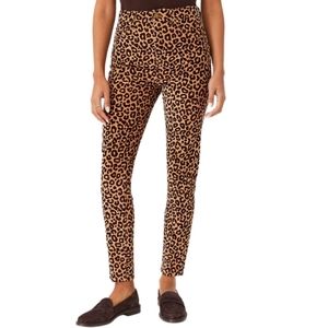 Ann Taylor Brown Cheetah Skinny High Rise Pants